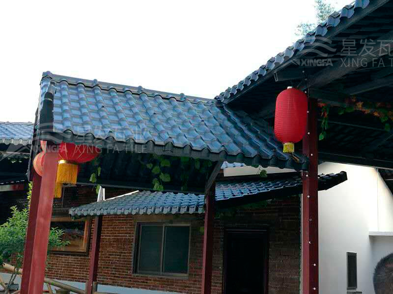 園林建筑搭建樹脂瓦涼亭，將景觀與藝術(shù)融合，別具一格！